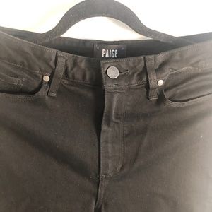 Paige -Hoxton straight leg black stretch pants